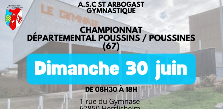 30/06 Championnat départemental poussins/poussines - ASC St Arbogast section gym